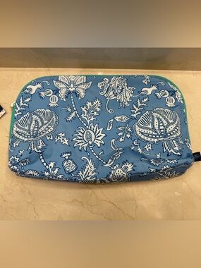 Target x Roller Blue Floral Zip Pouch Bag